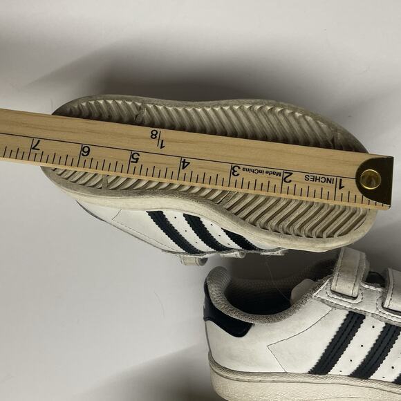 Lot of 2 Kids Shoes Adidas Superstar Sneakers 9K Crocs Green Slip On Toddler - Picture 6 of 7